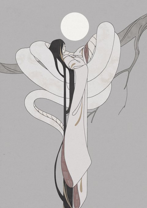 「灰色の背景 白蛇」のTwitter画像/イラスト(新着)