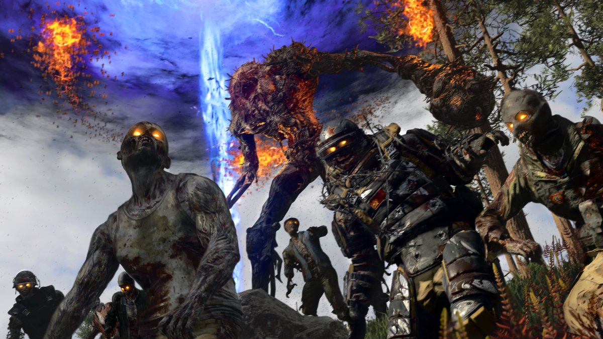 Treyarch's tweet image. We've got new content coming for every pillar of the Zombies experience!

Get a look at what's to come in the Dark Aether story from the Treyarch Zombies team: treyarch.com/game-intel/202…