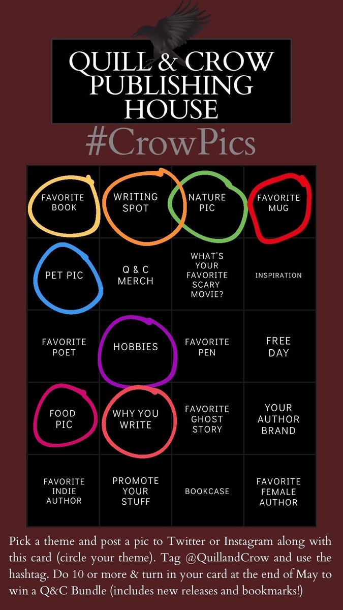 Dovetale5's tweet photo. I've always wanted to write a children's book, &amp; my WIP has a special dedication that I'm not ready to disclose yet. 🤫 As for my poetry... #whyyouwrite #crowpics @QuillandCrow https://t.co/IK1Tl3KBiB