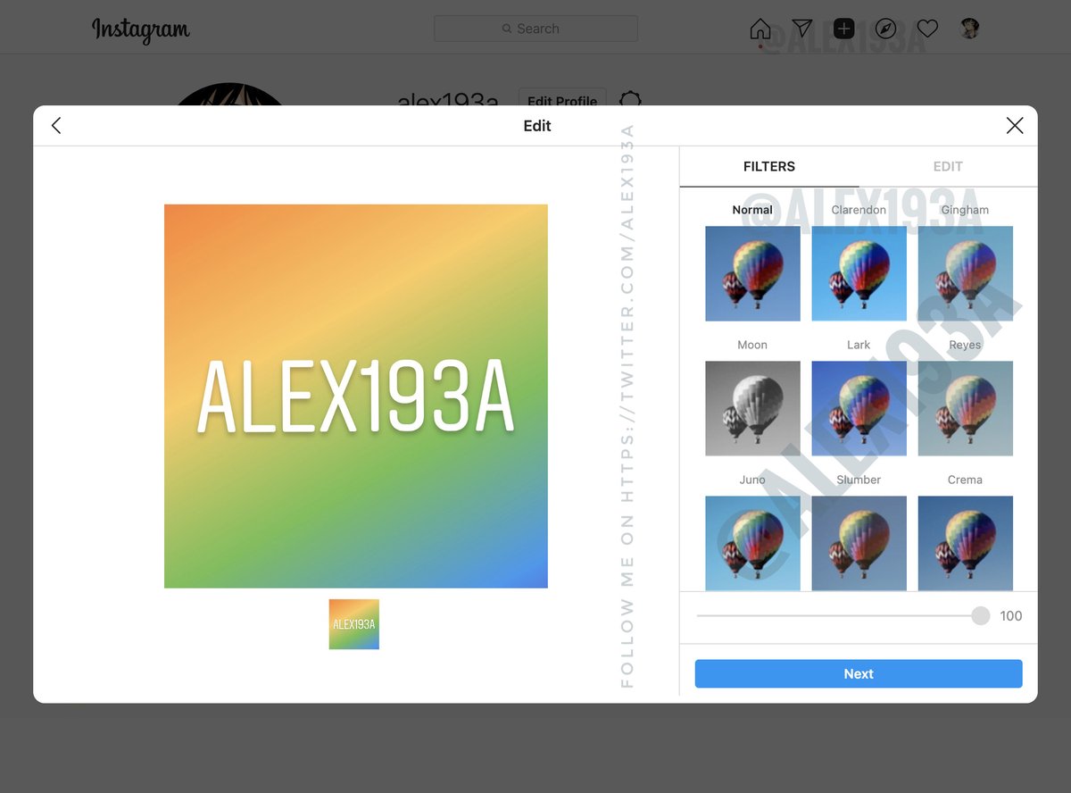alex193a's tweet photo. #Instagram is working on the ability to create posts from the desktop website 👀 https://t.co/pATuOHiTGE