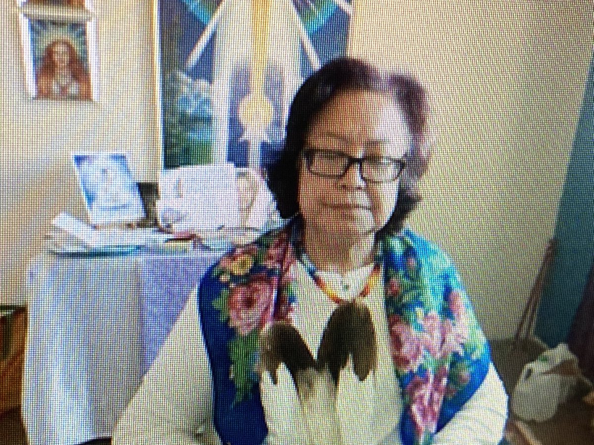 ABFedLabour's tweet photo. Day 1 of #AFLConvention2021 Elder Donna Badger gives the blessing for convention.
#StandupforAlberta https://t.co/Iemb1yVHsb