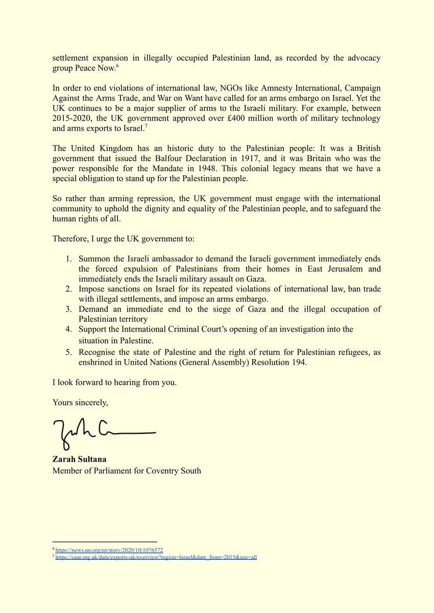 Zarah Sultana MP tweet media