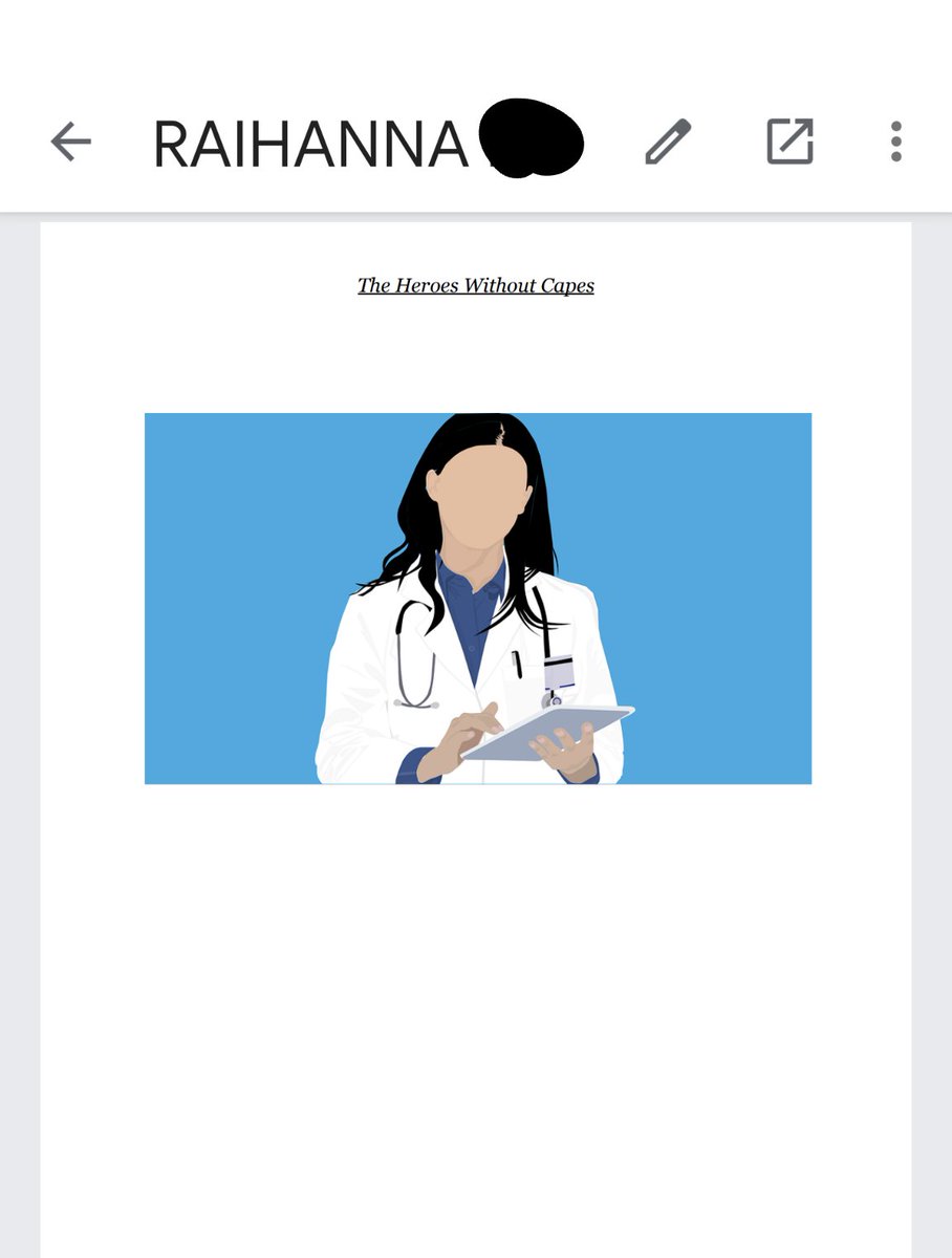 tanya_ottgrl's tweet photo. Before Spring break my #SawmillCreekES gr. 7s began writing essays about a hero. Finished 2 weeks ago while learning from home, this essay shared with Raihanna's permission, shows deep gratitude a year into this global pandemic @ocdsb #EssentialWorkers #EssentialHealthWorkers https://t.co/9KNZA8PJOp