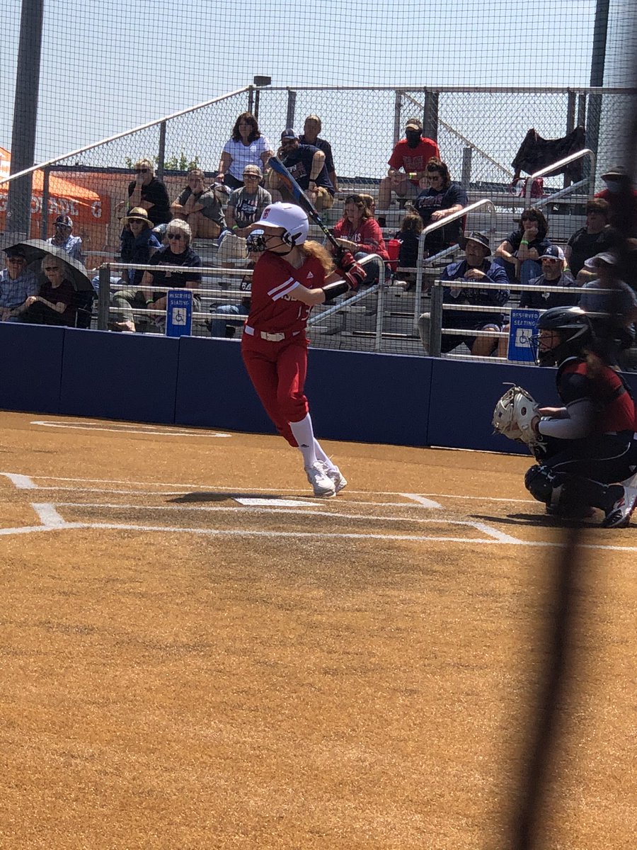 Lead off single. Top of 3. JPII 1- UA 0. @ursulinedallas <a href="/UrsulineSports/">Ursuline Athletics</a>