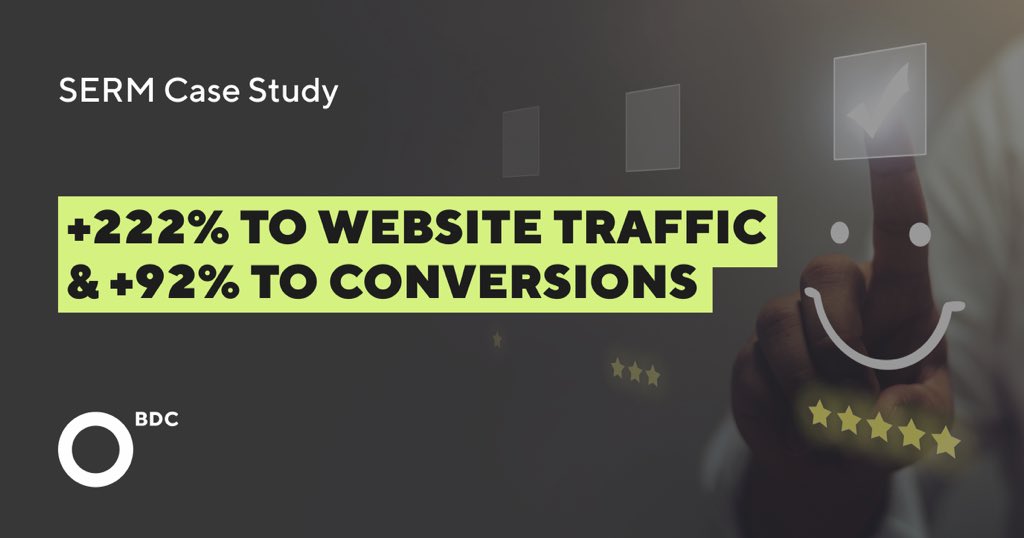 😍😡 95% of consumers read reviews before buying. A single negative review can reduce sales by 22% and ruin your business.

Read our #SERM case study - we helped an #investment company to boost sales by 100%.

bit.ly/33H3jDF