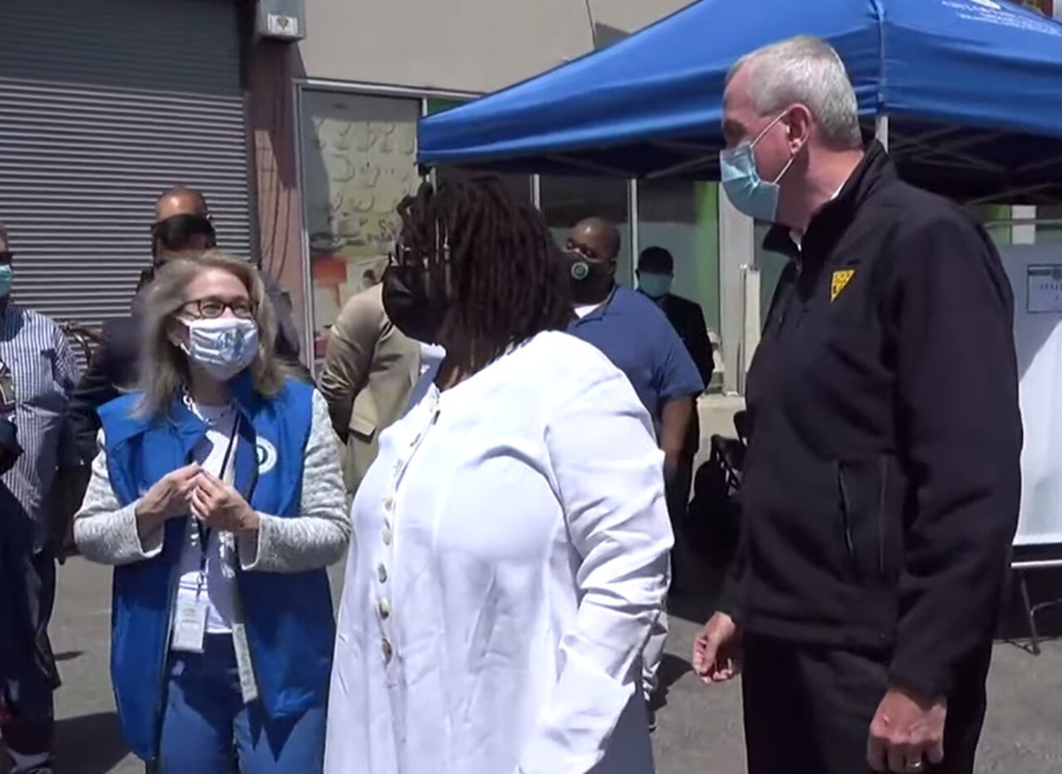 Whoopi Goldberg tours N.J. vaccination clinic at ShopRite with Gov. Phil Murphy