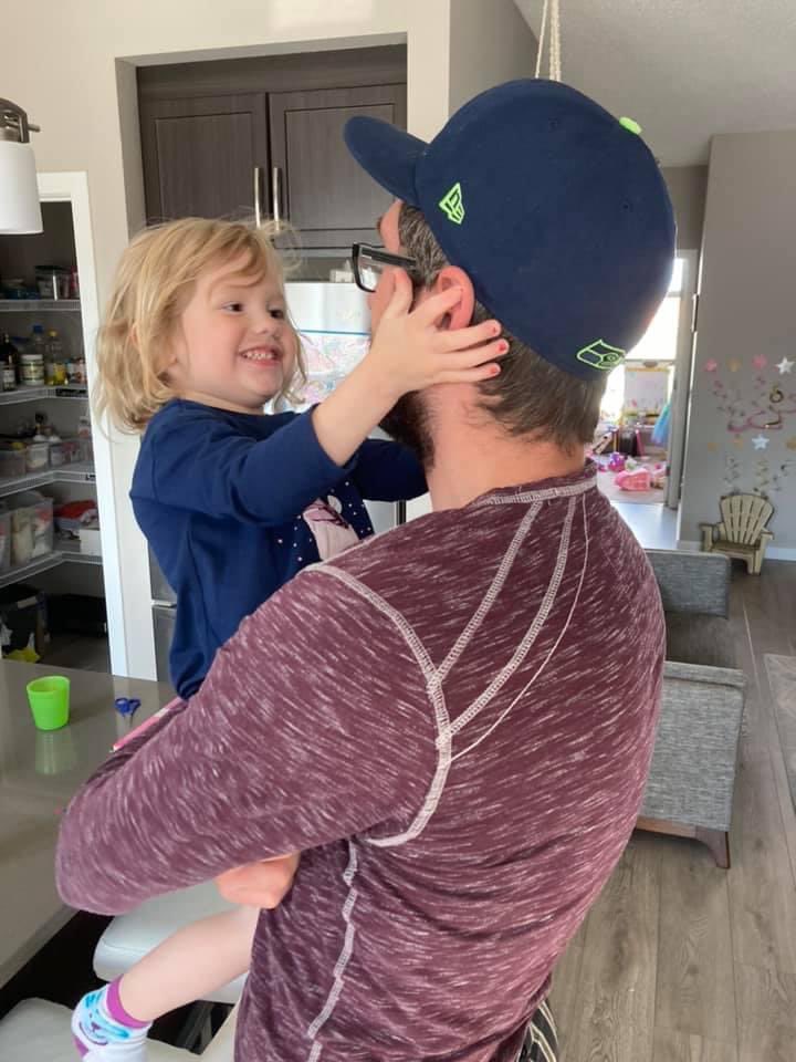 Just finished my 5th isolation from direct exposure to COVID. My daughter (3) keeps asking me, “Daddy, are you done with COVID?” Naomi, am I ever. #donewiththis #Toddlerhugs #squishyfaces