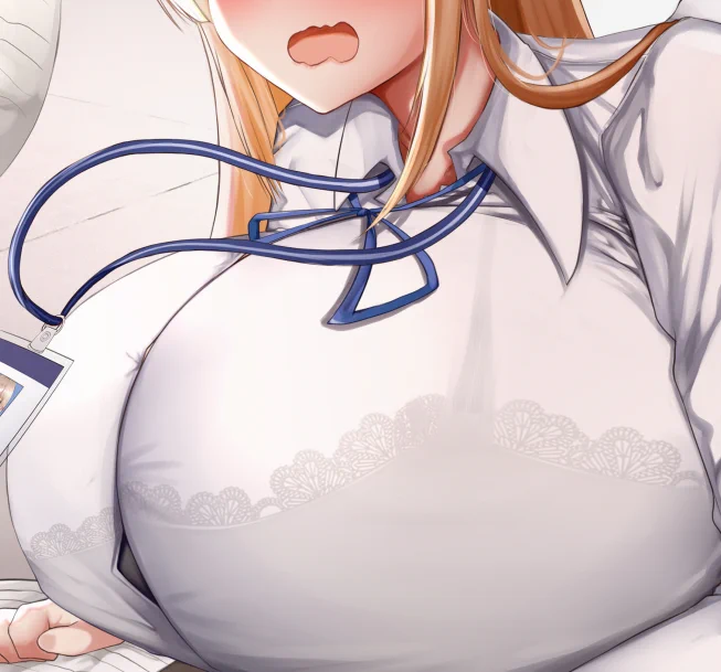 朝の着衣おっぱい 