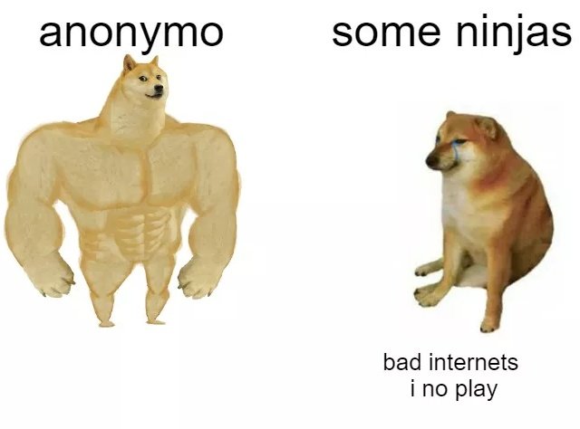 AnonymoEsports's tweet image. Come to our place @NIP, we have great internet and free coffee 😎🤙