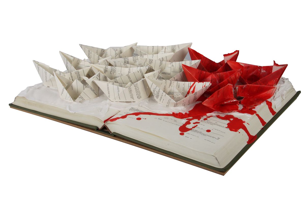 BLB_Karlsruhe's tweet photo. Regen, Regen, Regen 🌧🌧🌧 Da transferiert selbst der National Union Catalog - wer kennt ihn noch? - seine Daten auf Boote ⛵️⚓️📗
#bookart #librarty #Kunst #fantasybook #libraries #librarians #Bibliothek
Mehr zur Künstlerin: 👎
https://t.co/k98kjQO3qY https://t.co/QzVZUNo5yW