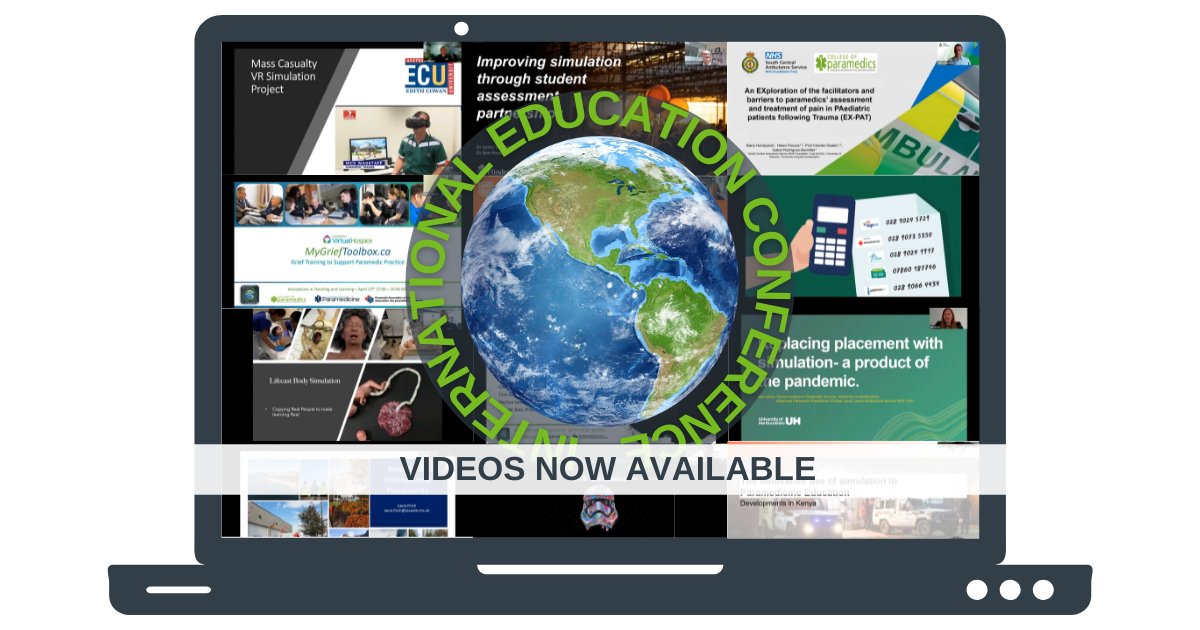 ParamedicsUK's tweet photo. If you missed any of the #InternationalEducationParaCon, we are delighted to announce that the recordings are available for everyone to view until 1st July 21.
Find them here: https://t.co/eLosMbRsQ5
@ACParamedicine
@PAC_Paramedic
#ParaCPD
#ParamedicEducators
#ParaResearch https://t.co/0FCkxrsipm