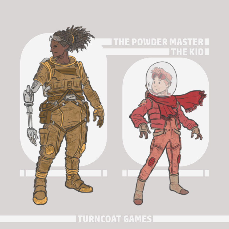 TurncoatGames's tweet photo. The Powder Master and the Kid
Two crewmates on a ship of unliscened space prospectors, moments before an unidentified creature ploughs through the mineshaft and puts the entire crew's camaraderie into question! https://t.co/IitI9qHKZI