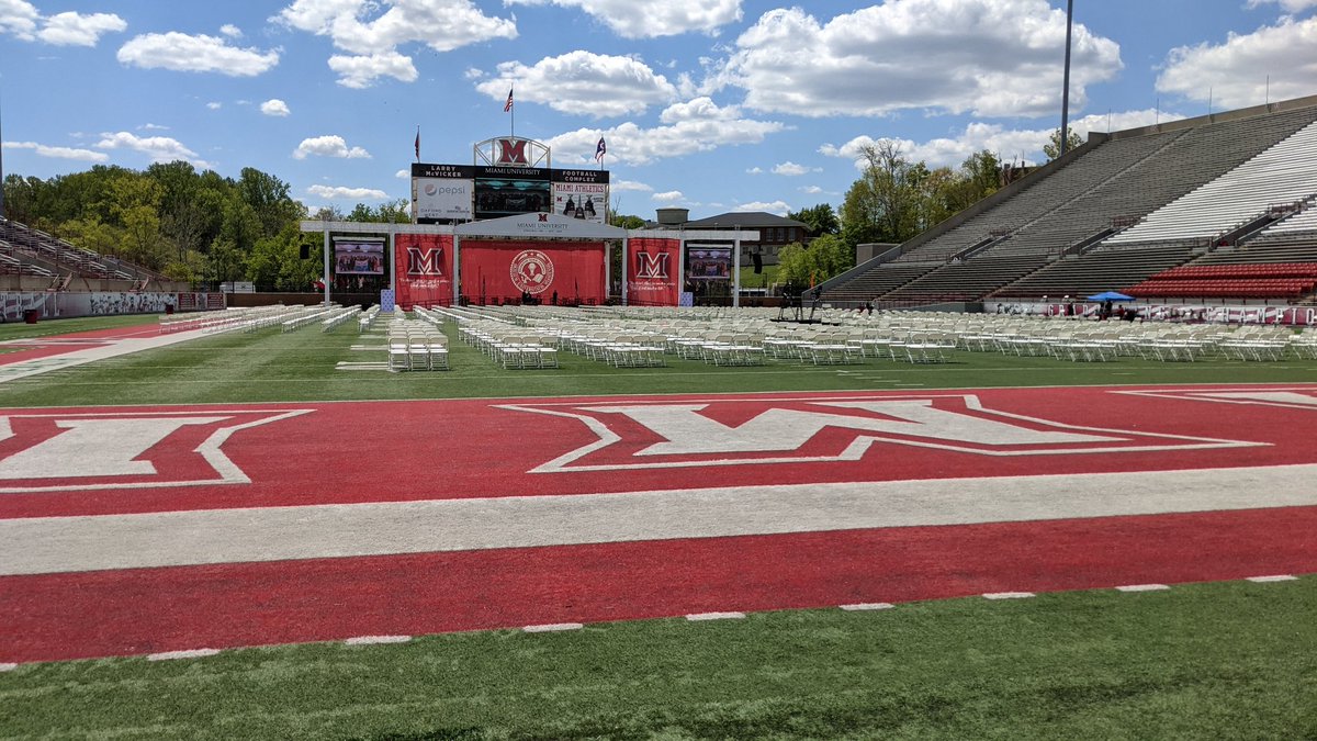 EricPHodgson's tweet photo. Congrats to all the 2021 @AIMSMiamiOhio graduates about to walk across this stage. https://t.co/QiuvokhdyH