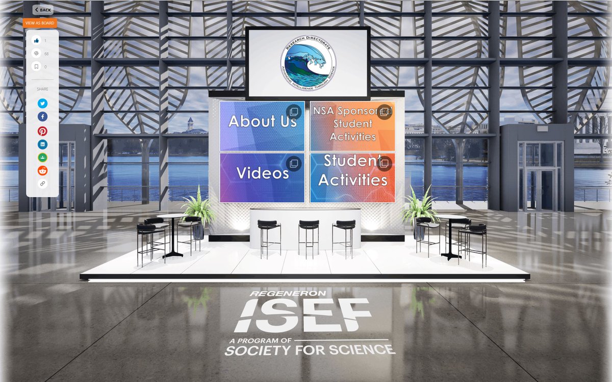 doctagert's tweet image. I&apos;m at our booth at virtual #ISEF. National Security Agency Research Directorate projectboard.world/isef/project/n… #makeprojects