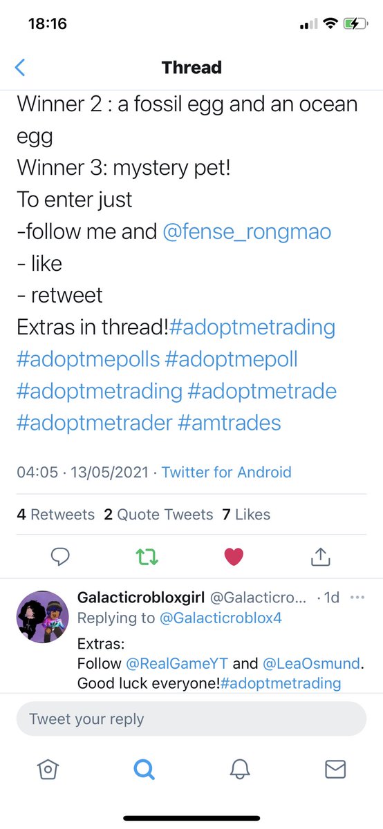 adoptmeetradez's tweet photo. @Galacticroblox4 @fense_rongmao Done! And followed both of u https://t.co/HMvzLJL7hC