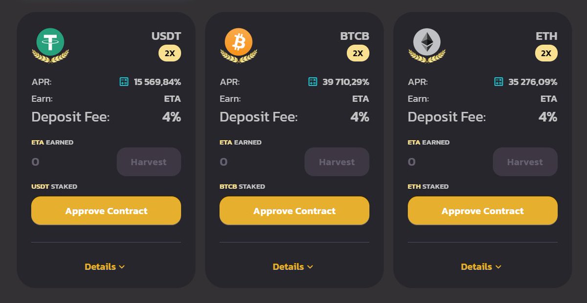 Parthenon_bsc's tweet photo. Farming has been going on for over 10 minutes, and APRs on non-native tokens are still UNBELIEVABLE.

https://t.co/L2WKTs5nk6

Let's go to $2M TVL!

#binance #bsc #yieldfarming #PancakeSwap https://t.co/eBI4jBwFtQ