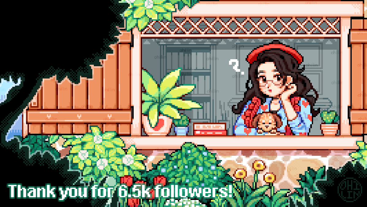 ohilin's tweet image. I have reached 6.5k+ and wanted to celebrate with a big prize! Read the tweet below for more information. 

Requirements: 
💖Follow
💞Retweet (no qrt)

🏆Prize: A background piece with 2 characters max! 
📅Ends: 25th of May, 12PM GMT