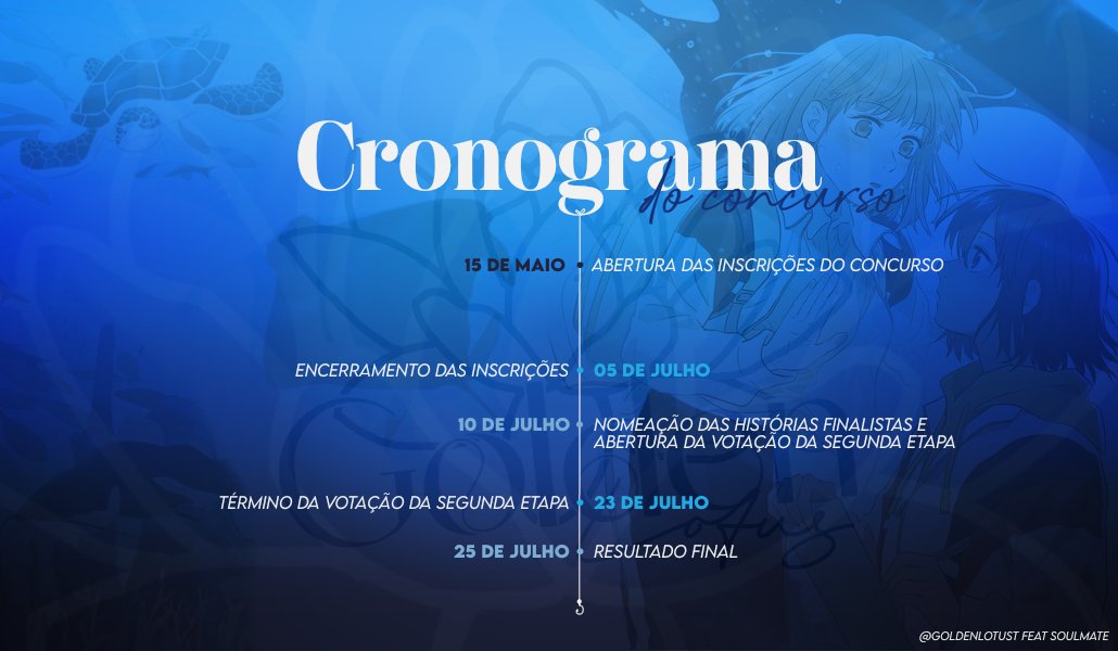 goldenlotust's tweet photo. ✨ 1º Concurso de Escrita da Golden Lotus ✨

O prazo de inscrição começa amanhã e vai até 05 de julho, às 23:59, segundo horário de Brasília.

Para participar, siga a @goldenlotust e a @moonomicstore, dê rt nesse tweet e leia as regras do regulamento nas respostas desse tweet. https://t.co/Dq3TEVFd7q
