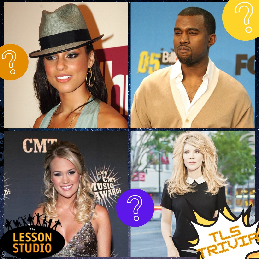 RockPopAcademy's tweet photo. TLS TRIVIA! Two artists won 16 Grammys in the 2000s, tying Henry Mancini's record for a decade set in the 1960s. One was Beyoncé. Who was the other?
A. Alicia Keys
B. Kanye West
C. Carrie Underwood
D. Alison Krauss
#thelessonstudio #voicelessons #voiceteachers #bouldermusic https://t.co/trpOpG6cU8