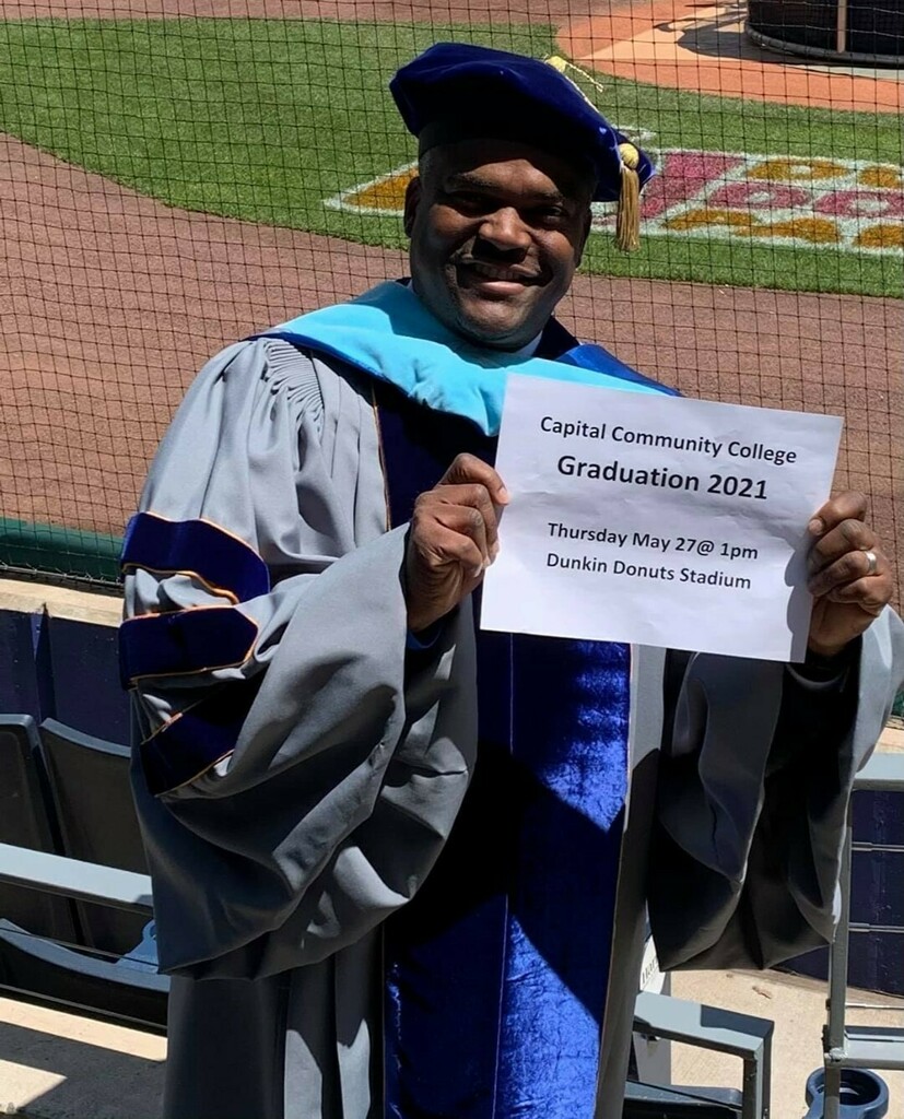 ctstatecapital's tweet photo. Save the date: May 27, 1 pm, Commencement at Dunkin Donuts Park 1214 Main Street Hartford. #DestinationCapital https://t.co/A0kTbn5EXm