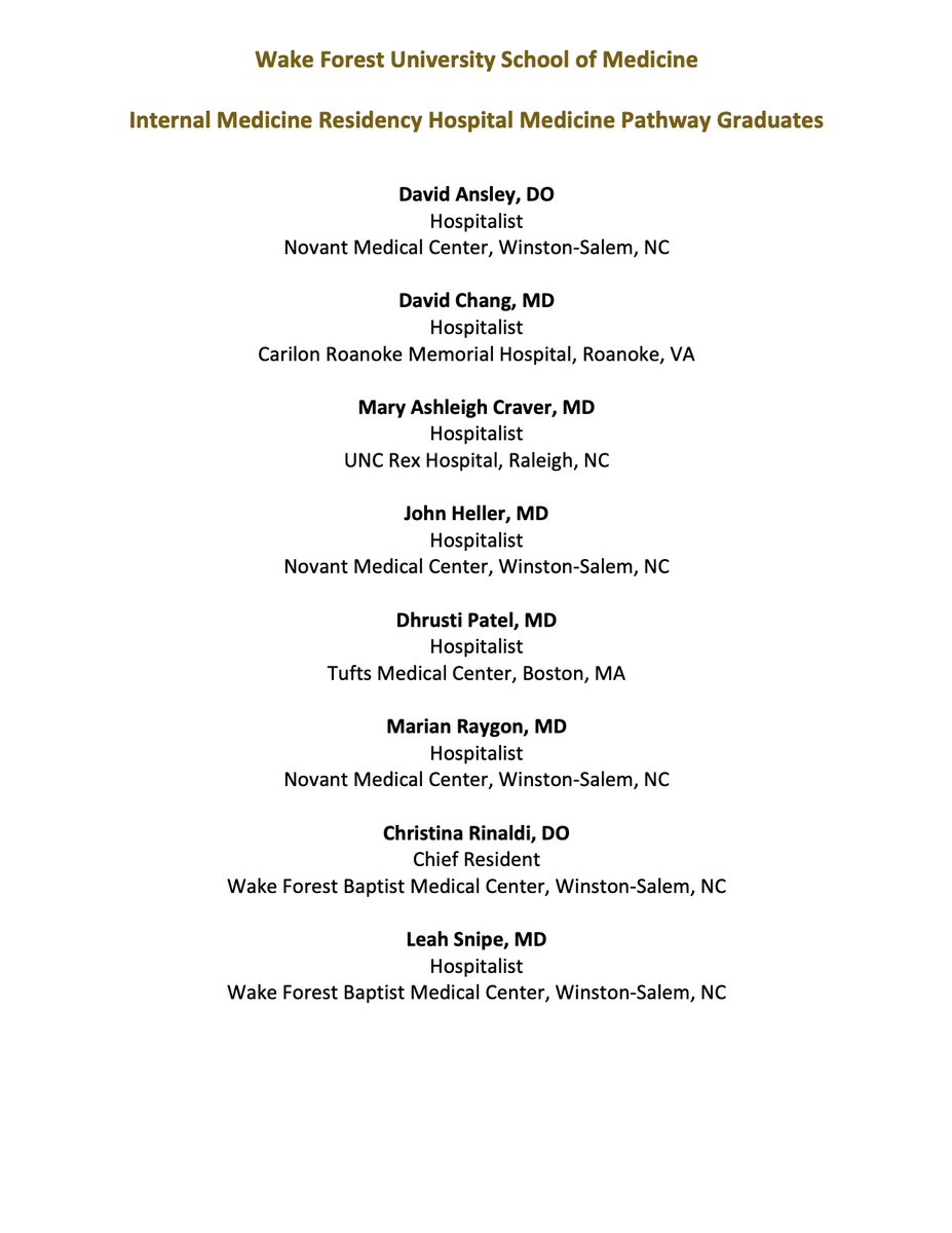 Hospitalists at Atrium Health Wake Forest Baptist tweet media