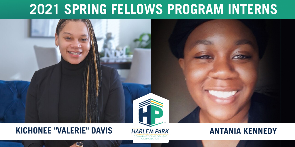 harlemparkcdc's tweet photo. Meet our University of Baltimore Community Development Fellow Program Spring 2021 Interns—Kichonee "Valerie" Davis and Antania Kennedy! They've helped tremendously with our programs, initiatives and  monthly food giveaways. Get involved: https://t.co/KingBdla81 https://t.co/RfiINVTxCT