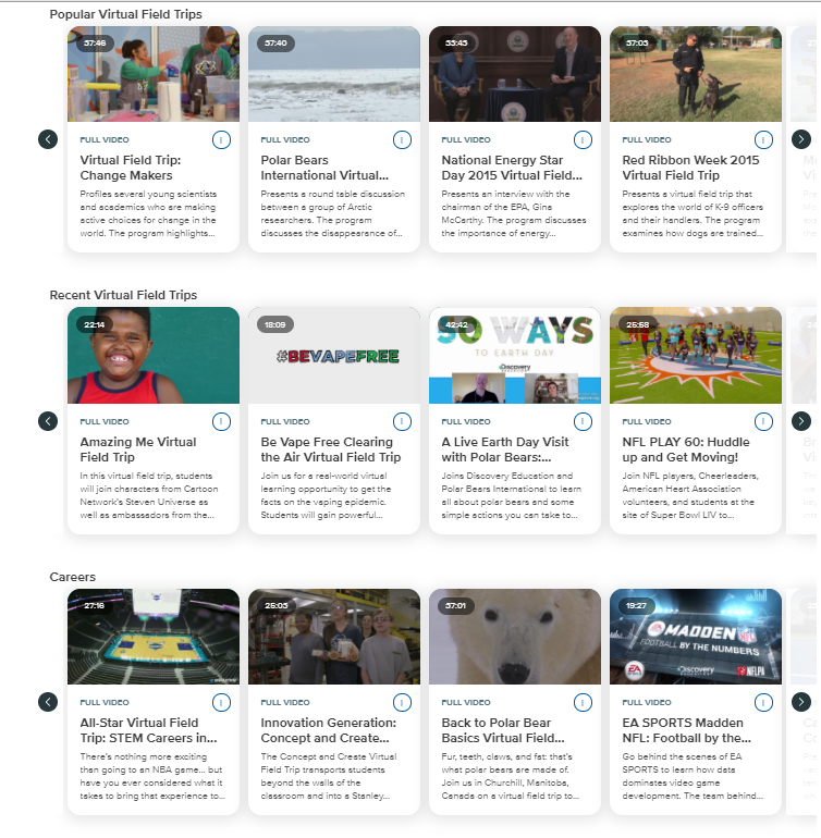 Sweederm1's tweet photo. sriettc: Which virtual field trip are your students taking today? Have you visited the @DiscoveryEd channel devoted to them? You don't even need permission slips to make important content connections! https://t.co/Xj93wKaMC9