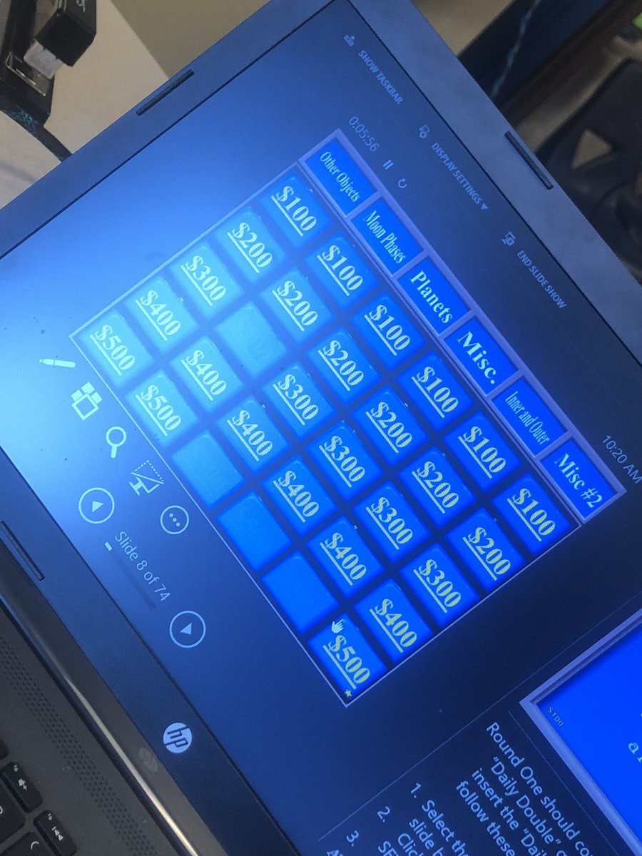 It was a very intense game of #Solarsystem #Jeopardy in <a href="/AmySachdeva/">Amy Sachdeva</a> room today!!!! Sadly, I don’t think any of them knew it was actually based on a real game show 🤣 <a href="/Ms_Elensky_MVES/">Melissa S Elensky</a> <a href="/JohnZesiger/">Dr. John W. Zesiger</a> <a href="/trtomasko/">Dr. Tracie Tomasko</a>