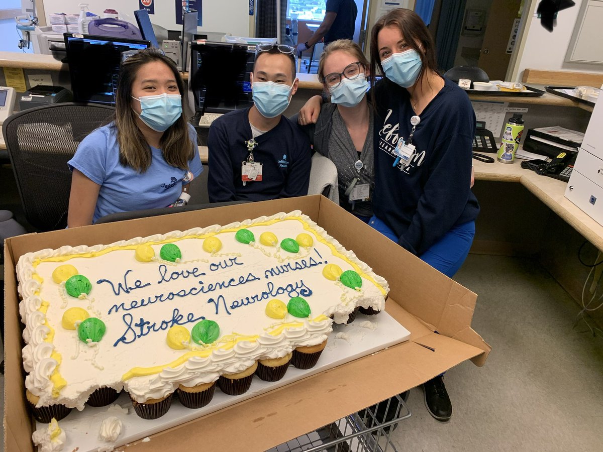 robindharia's tweet photo. Jefferson vascular neurology celebrating our amazing stroke nurses! The most dedicated hardworking nurses out there!! @TjuhNeurology @TJUHospital @NeuroatJeff @American_Stroke #NursesWeek2021 https://t.co/nvbUhJKrwy