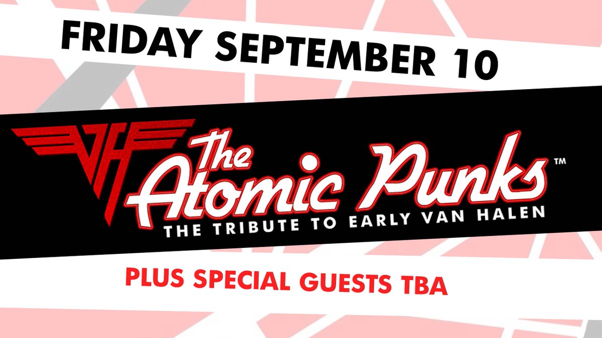Marquee Theatre (@themarqueeaz) on Twitter photo JUST ANNOUNCED & ON SALE!
<a href="/TheAtomicPunks/">The Atomic Punks</a> - Van Halen Tribute return to the Marquee on Friday September 10th!
Get your tickets: bit.ly/3uPQMcP JUST ANNOUNCED & ON SALE!
<a href="/TheAtomicPunks/">The Atomic Punks</a> - Van Halen Tribute return to the Marquee on Friday September 10th!
Get your tickets: bit.ly/3uPQMcP