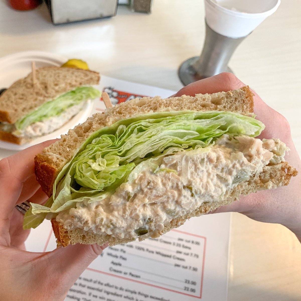 Give it up for the Tuna Salad--the secret MVP of our menu. Simple, Classic, Delicious! #oldschool #classic #dinerlunch #likemommade #totallytuna #tunasalad #oldfashioned #diner