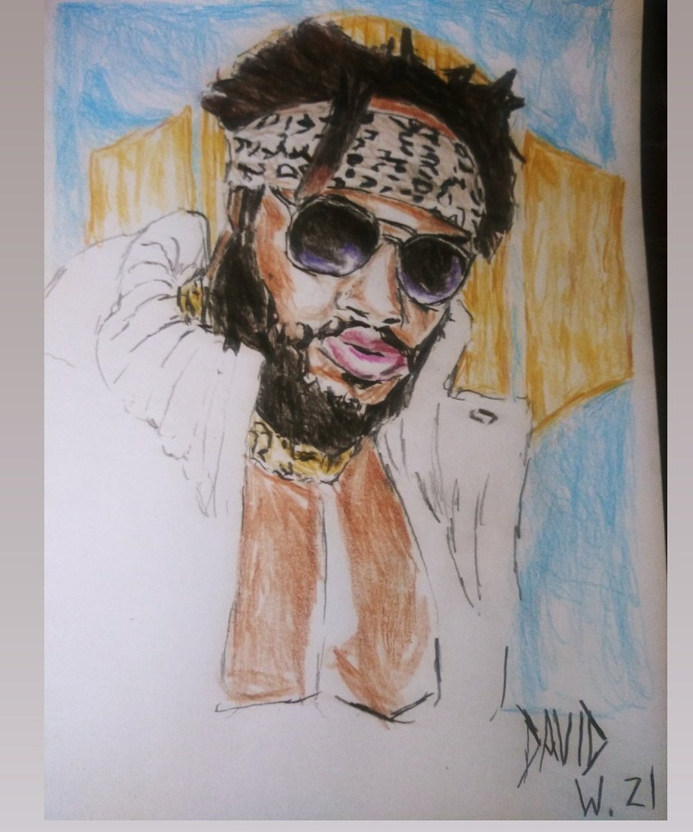 DavidWindhamJr1's tweet photo. "Swag Champ" Ren Jones @renjones824
Drawing Paper 12 in x 9 in
#SwagChamp #RenJones #AAWPro #IndyWrestling #INFLAMEWorks #illustration #Wrestling https://t.co/jm19tBb3kh