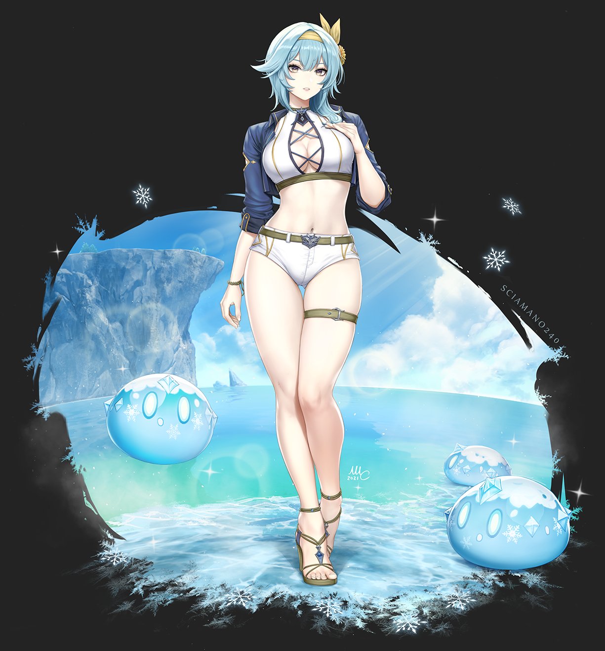 Sciamano240 S Art Summer Eula From Genshin Impact I M So Hyped For Future Summer Skins And She S Not Even Out Yet