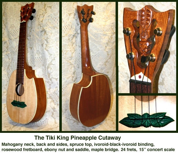 tikiking's tweet photo. Built by Tiki King in 2006. As far as I know, this is the first Pineapple shaped ukulele ever built to feature the cutaway. The Tiki King Collection.
#ukulele #uke #ukulelemaker #ukuleledesign #ukemaker #ukeplayer #handmadeukulele #ukuleleplayers #ukuleleart #ukeart #tikiking https://t.co/o8dEYPgc98