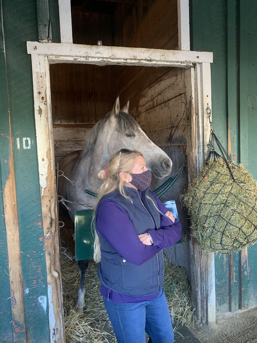 Enjoying our week <a href="/PimlicoRC/">Pimlico</a> 
Horses are training well and team <a href="/FennekaB1/">Fenneka Bentley</a> @DavidBentley17 have them fit and ready for Saturday. Owners in town and begin the festivities <a href="/turfsoul/">Evie Sweeney</a> <a href="/KathyKthsmk/">Kathy Smoke</a> <a href="/AmandaRoxKylar/">AmandaRoxborough</a>