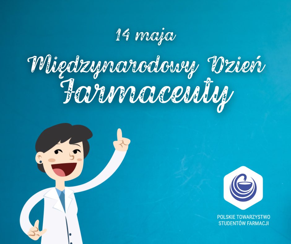 🎉Społeczność studentów farmacji PTSF składa najlepsze życzenia z okazji Międzynarodowego Dnia Farmaceuty!