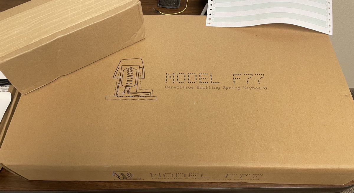 Tsubashi's tweet photo. It is finally here! #modelfkeyboard https://t.co/oJ55UdzHp4
