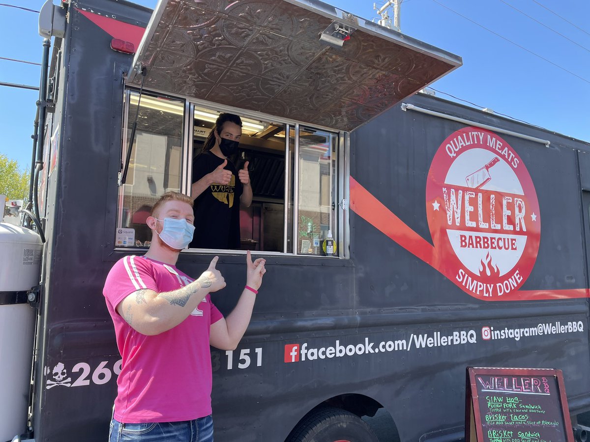 AndreasEngstro2's tweet photo. Super awesome having these guys at the Plainwell, MI ribbon cutting today!! If you’re looking for some awesome BBQ for your event hit up Weller Barbecue!! @RYNO23_ @MagentaNick1 @bayliesmith10 @Zultowskiski @EmStefan23 https://t.co/QSfO3G7ZPU