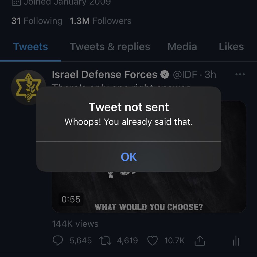We tried to tweet about sirens sounding in Beersheba but Twitter wouldn’t let us.

We know it’s repetitive—but that’s the reality for Israelis all over the country.