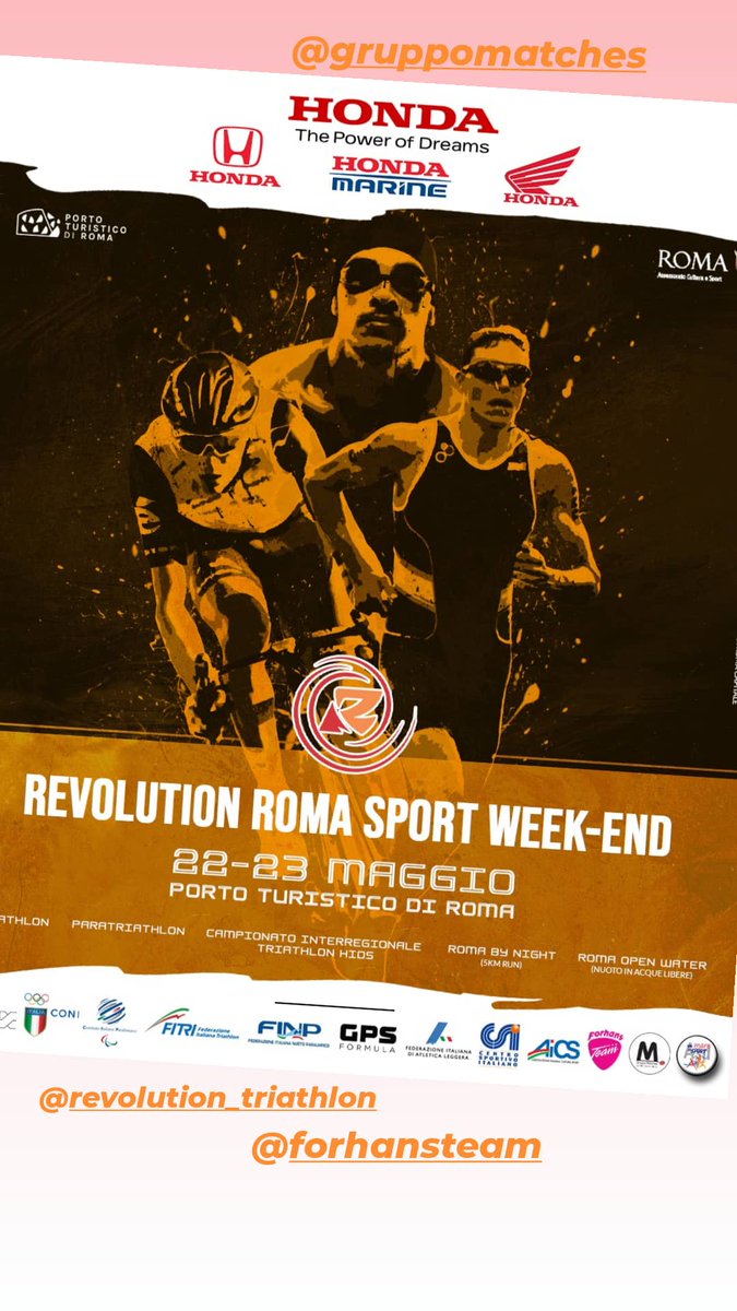 Il triathlon torna al Porto Turistico di Roma. Sabato 22 e domenica 23 maggio un ricco programma di gare con paratriathlon, gare giovanili, la "notturna" Roma by night run e il Triathlon sprint. #Triathlon #roma