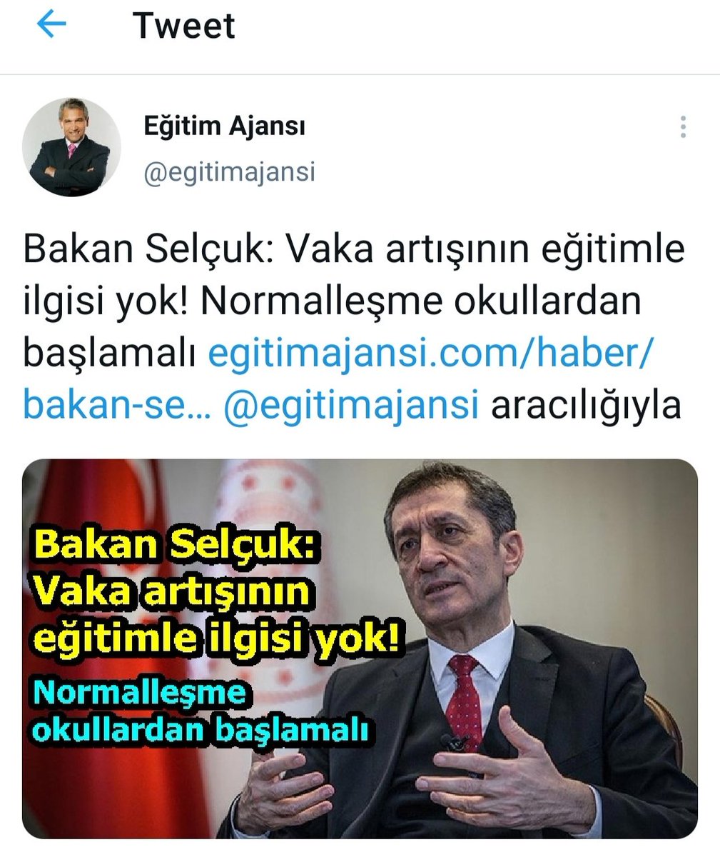 "Vaka artışlarının eğitimle alakası yok"
#OkulÖncesiAcilsin
#17MayistaCocugumKimeEmanet #PazartesiÇokGec
#ÖnceEgitimÖnceÇocuk

<a href="/RTErdogan/">Recep Tayyip Erdoğan</a>
<a href="/ziyaselcuk/">Ziya Selçuk</a>
<a href="/suleymansoylu/">Süleyman Soylu</a>
<a href="/muratadali59/">Dr. Murat ADALI</a>
<a href="/tcmeb/">Millî Eğitim Bakanlığı</a>
<a href="/tcbestepe/">T.C. Cumhurbaşkanlığı</a>
<a href="/tcookgm/">Özel Öğretim Kurumları Genel Müdürlüğü</a>