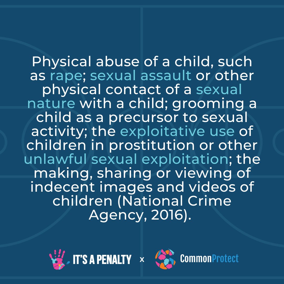 Knowing the definition of Child Sexual Exploitation and Abuse is a step toward recognising the signs and eliminating the crimes #ItsaPenalty