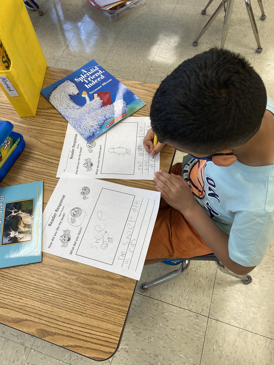Ss in k wrote to respond to their stories using fiction and non fiction text! <a href="/canstafford/">Candice Stafford</a> <a href="/JSzymanski301/">Jen Szymanski</a> <a href="/NorwoodES/">Norwood Elementary</a>