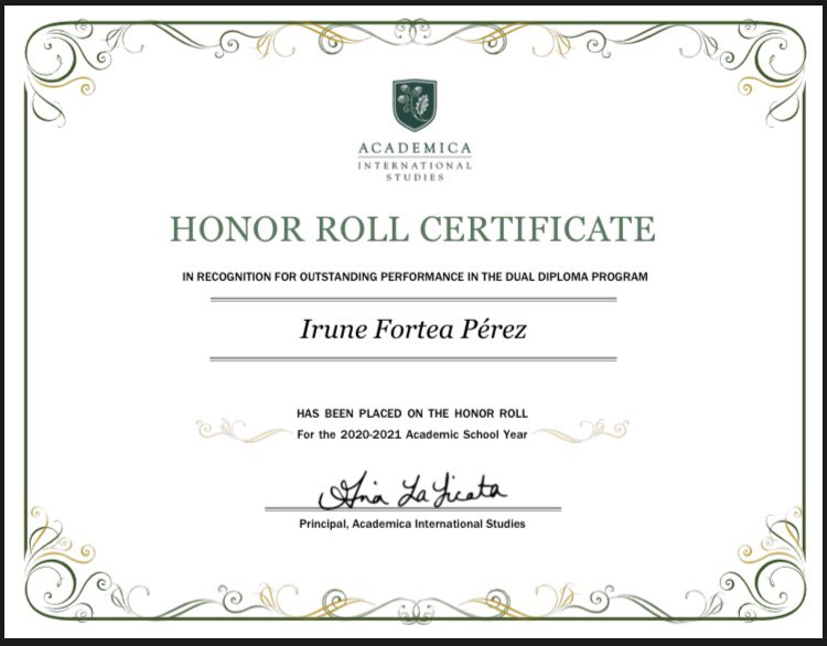 Santa Maria Ikastetxea se enorgullece del trabajo realizado por nuestras dos alumnas de DBH 4 en el DUAL DIPLOMA y la distinción honorífica que han recibido por sus excelentes resultados. ZORIONAK Irune eta Naike!!! <a href="/smiportu/">LaMennaisSantaMaria</a> <a href="/KristauEskola/">Kristau Eskola</a> #losmejores300 #dualdiploma