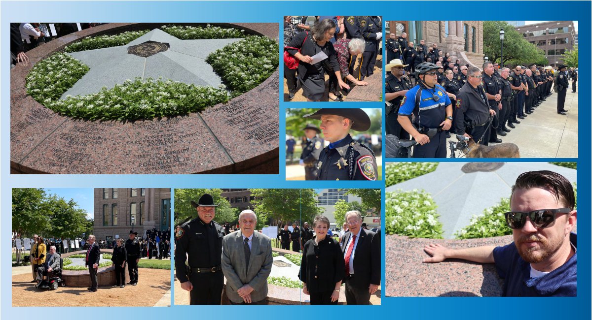 “The Greatest Love You Can Show is to Give Your Life For Others,” those words of honor are from the Tarrant County Law Enforcement Memorial, dedicated today on the west lawn of the 1895 Court House in downtown Fort Worth.