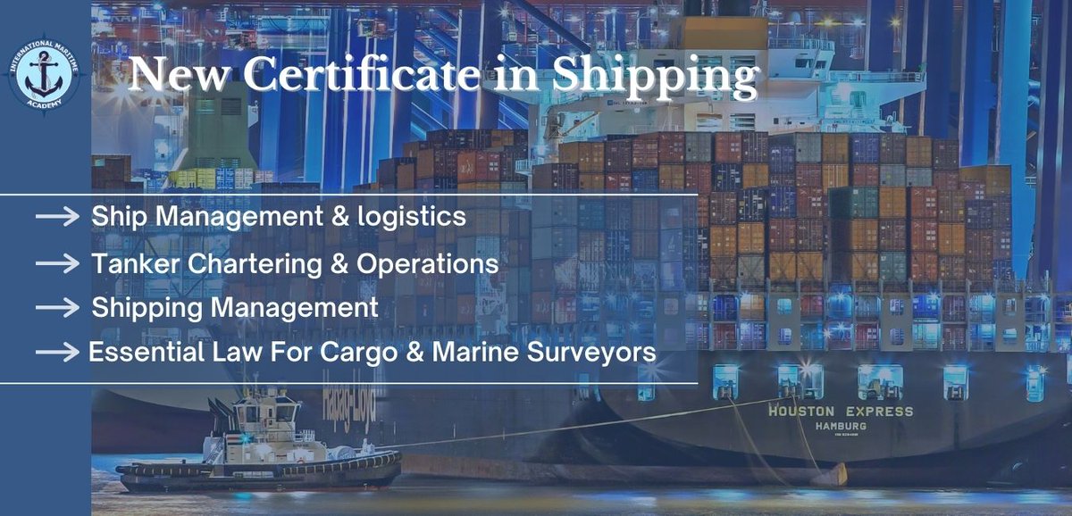 New Certificate in Shipping Are you looking to learn something new this year? 
Or perhaps upgrade your existing skills and give your CV a boost?

Find out more: bit.ly/3yaXs7A

#maritime #shipping #career #distancelearning #onlinecourses #energy #maritimeindustry