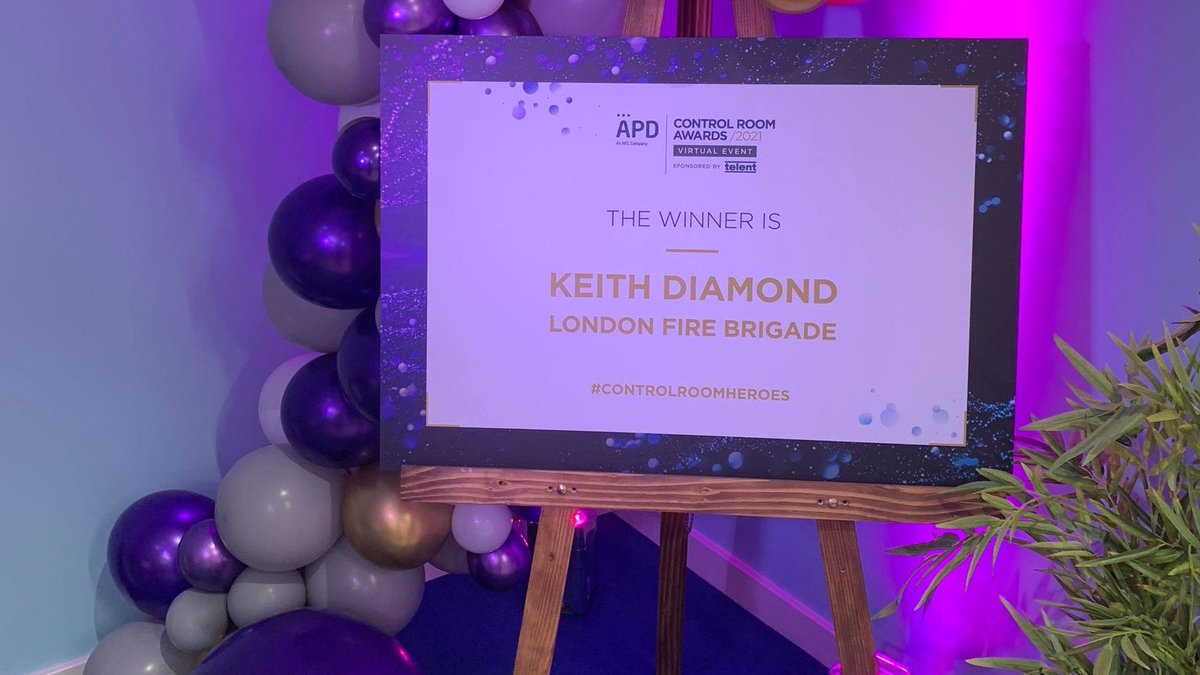 The Lifetime Achievement Award sponsored by <a href="/EmbraceCVOC/">Embrace Child Victims of Crime</a> goes to the “living legend” that is Keith Diamond 🙌 of <a href="/LondonFire/">London Fire Brigade</a> for his utter commitment and dedication to serving and protecting the public. #ControlRoomAwards #ControlRoomHeroes
