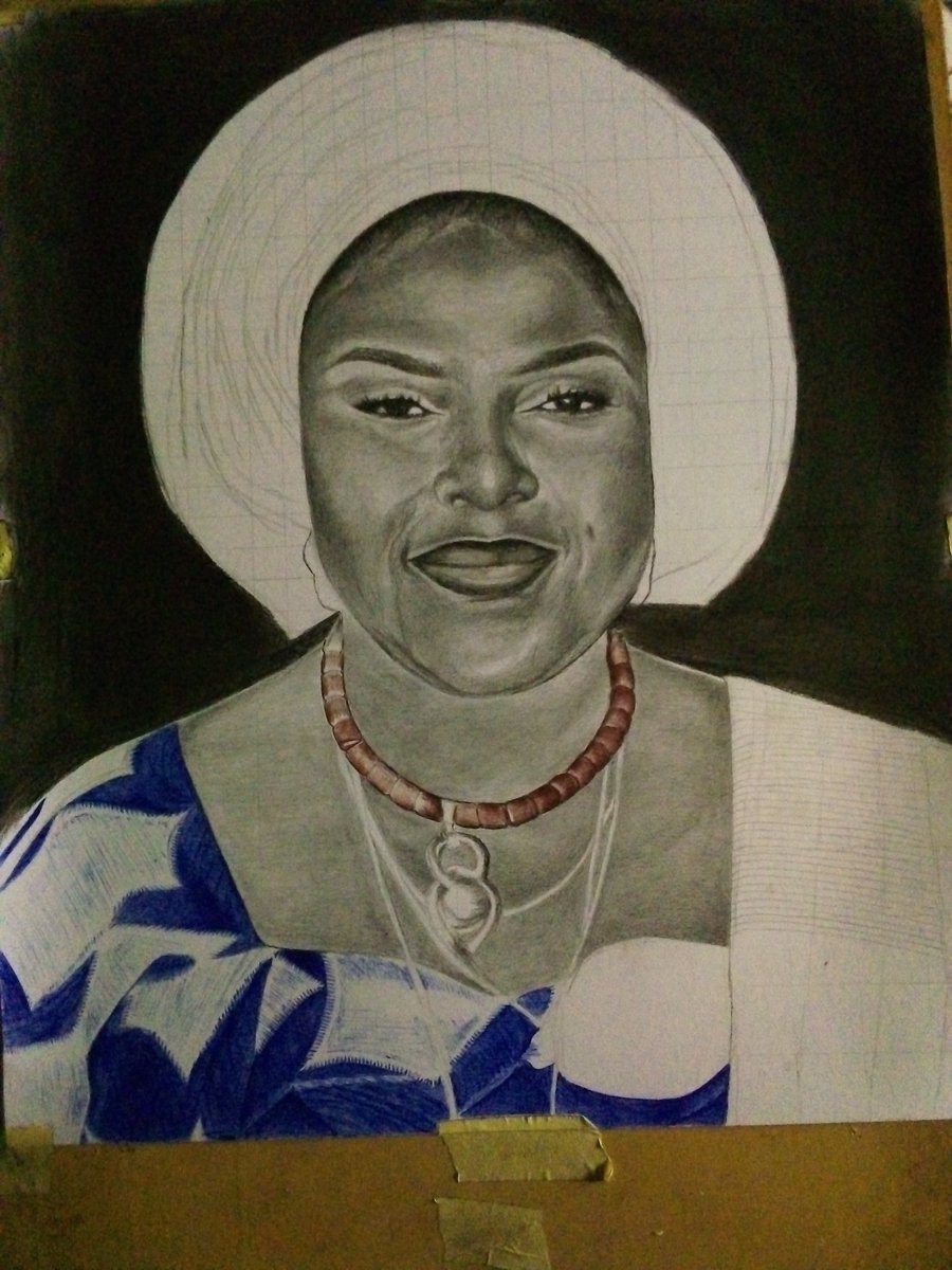 YemiArtwork's tweet photo. Colored pens &amp; charcoal pencil X pelican paper https://t.co/YTOTcnTwoQ