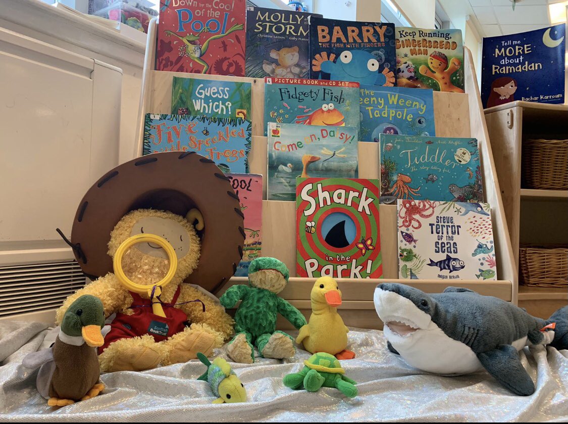 We are all prepared for our bookbug big splash week with lots of events planned and a bookbug day at the stream in the woods on Friday to celebrate. @Bookbug_SBT <a href="/BMakaton/">Bookbug with Makaton</a> @litforalllb