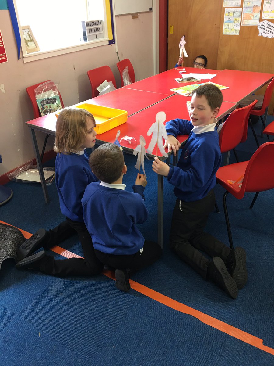 MrsLawless21's tweet photo. P4 absolutely loved creating their own puppets and mini puppet shows today. They were able to create a small scene about a conflict between friends and how it was resolved. @DanestoneP https://t.co/7nYsWvB2Z7